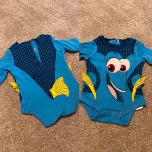 Finding Nemo Dora onesie- perfect for easy Halloween costume 0-3 month